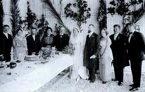 Haim and Sarah Aaronsohn - Wedding, March 1914