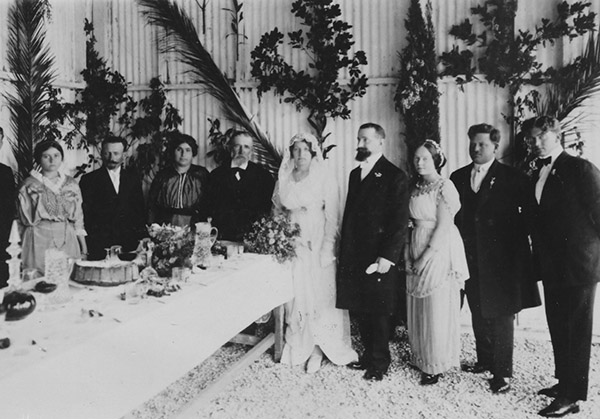 Sarah Aaronsohn and Haim Abraham wedding, March 1914
