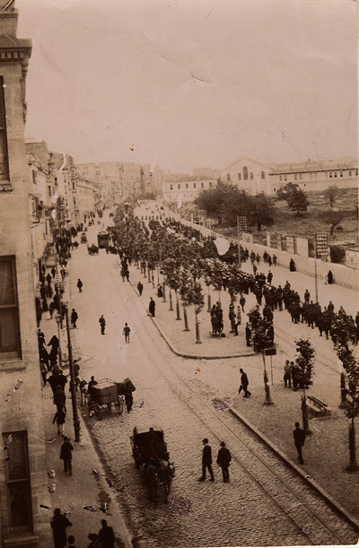 View from Moritz and Ronya's apartment in Cospoli, 1913