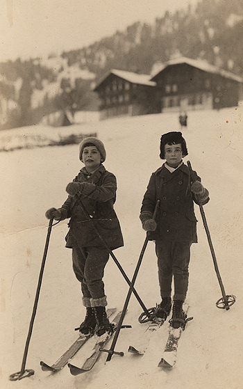 Uriel and Gisy, Adelboden - Switzerland, 1926