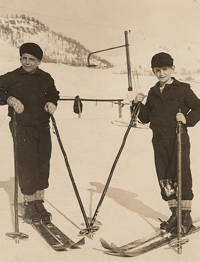 Uriel and Gisy, Celerina Grisons - Switzerland, 1929