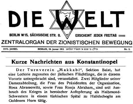 Die Welt, 1913. Ronya