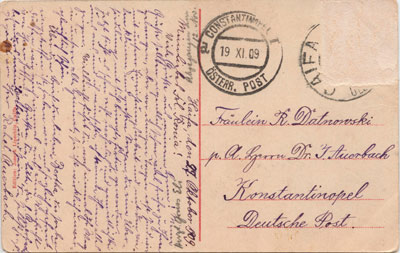 Postcard, 1909
