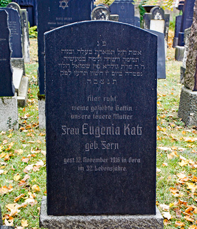 Jenny Katz, née Fern, Tombstone, Leipzig