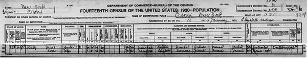 Max Katz 1920 Census