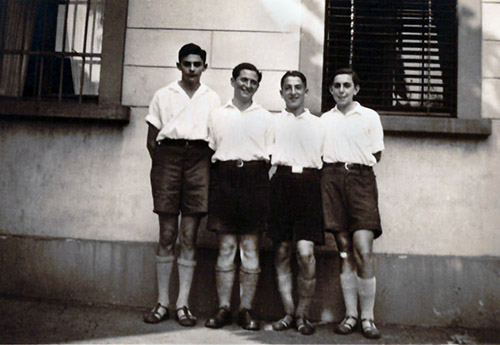 Yitzhak and boys from youth group