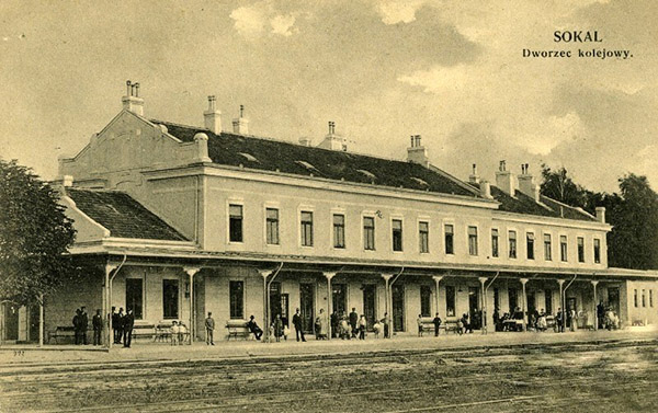 Sokal train station, 1914