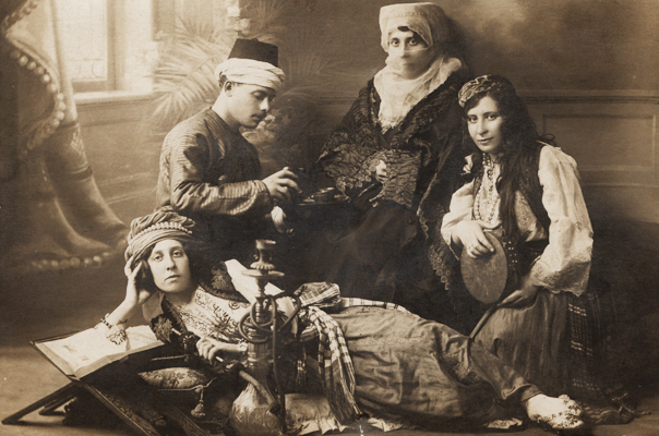 Israel with Bertha, Liska and Ronya in Constantinople - 1910