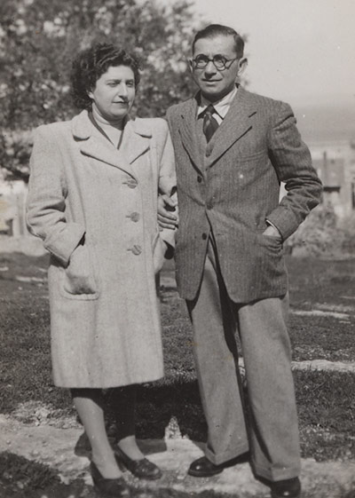 Michel and Grete Katz, Palestine